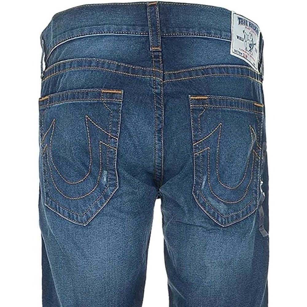 True Religion Men's Slim Fit Jeans in Lost Lagoon